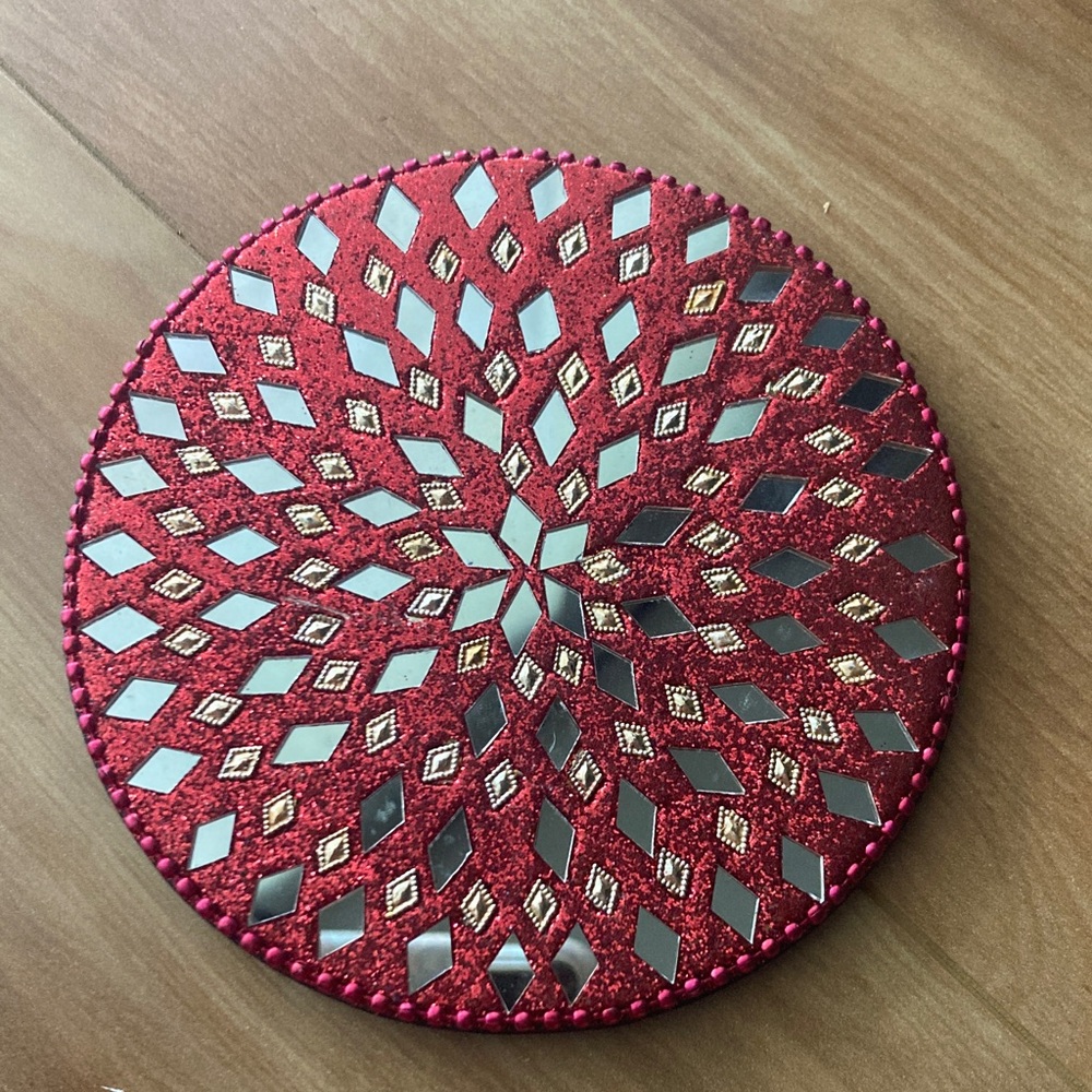 Colorful Beaded Coasters Set - Picture 2 of 6